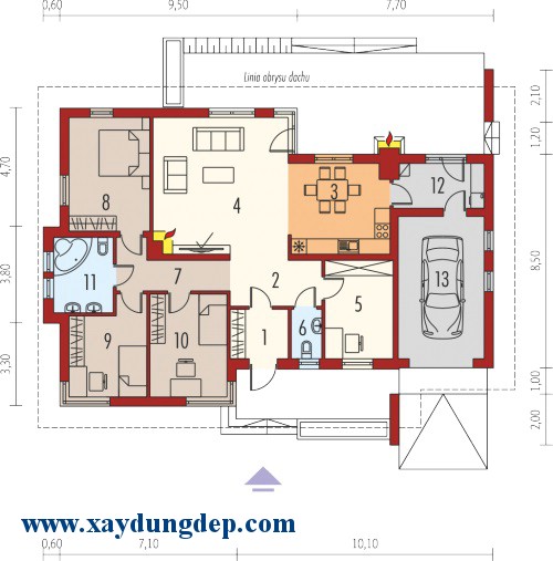 Mẫu thiết kế nhà cấp 4 đẹp