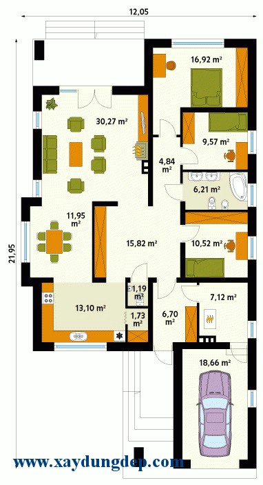 Mẫu thiết kế nhà cấp 4 đẹp
